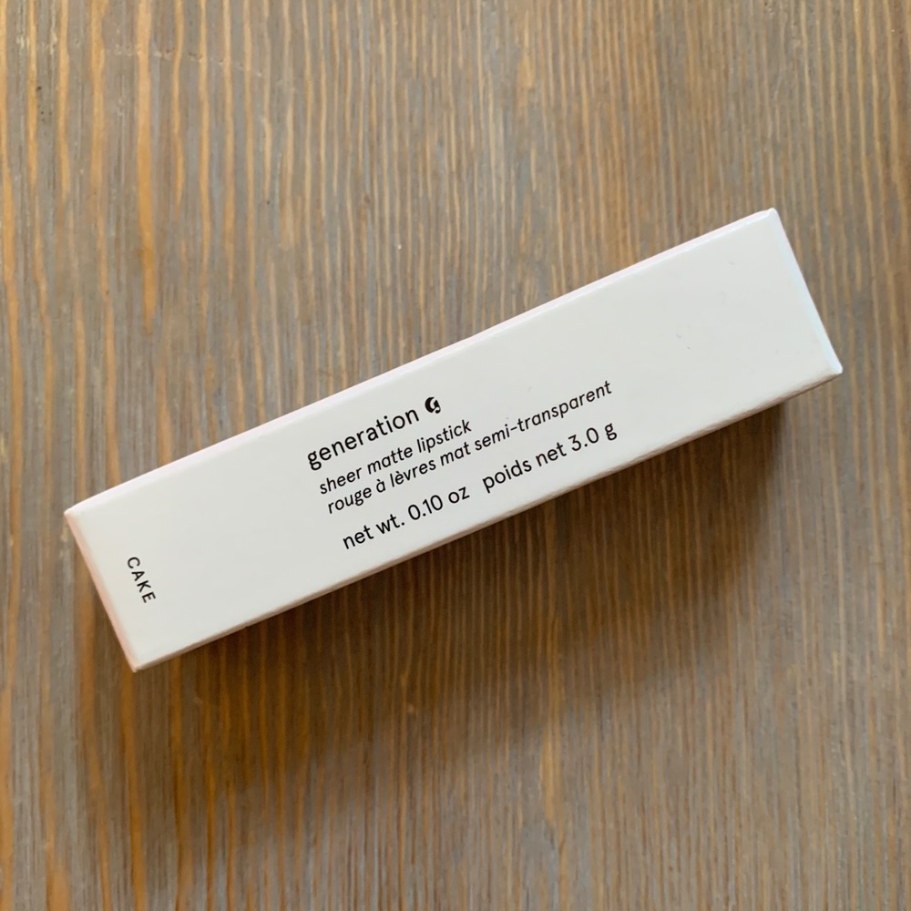 Glossier Generation G in Cake
